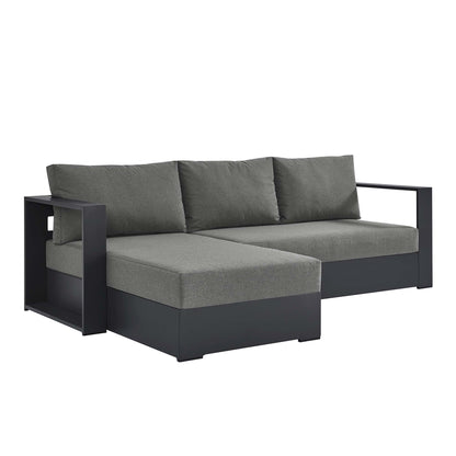 Tahoe 2-Piece Outdoor Patio Powder-Coated Aluminum Left-Facing Chaise Sectional Sofa Set by Furniture For America