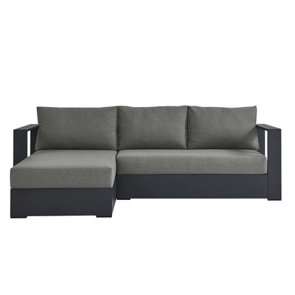 Tahoe 2-Piece Outdoor Patio Powder-Coated Aluminum Left-Facing Chaise Sectional Sofa Set by Furniture For America