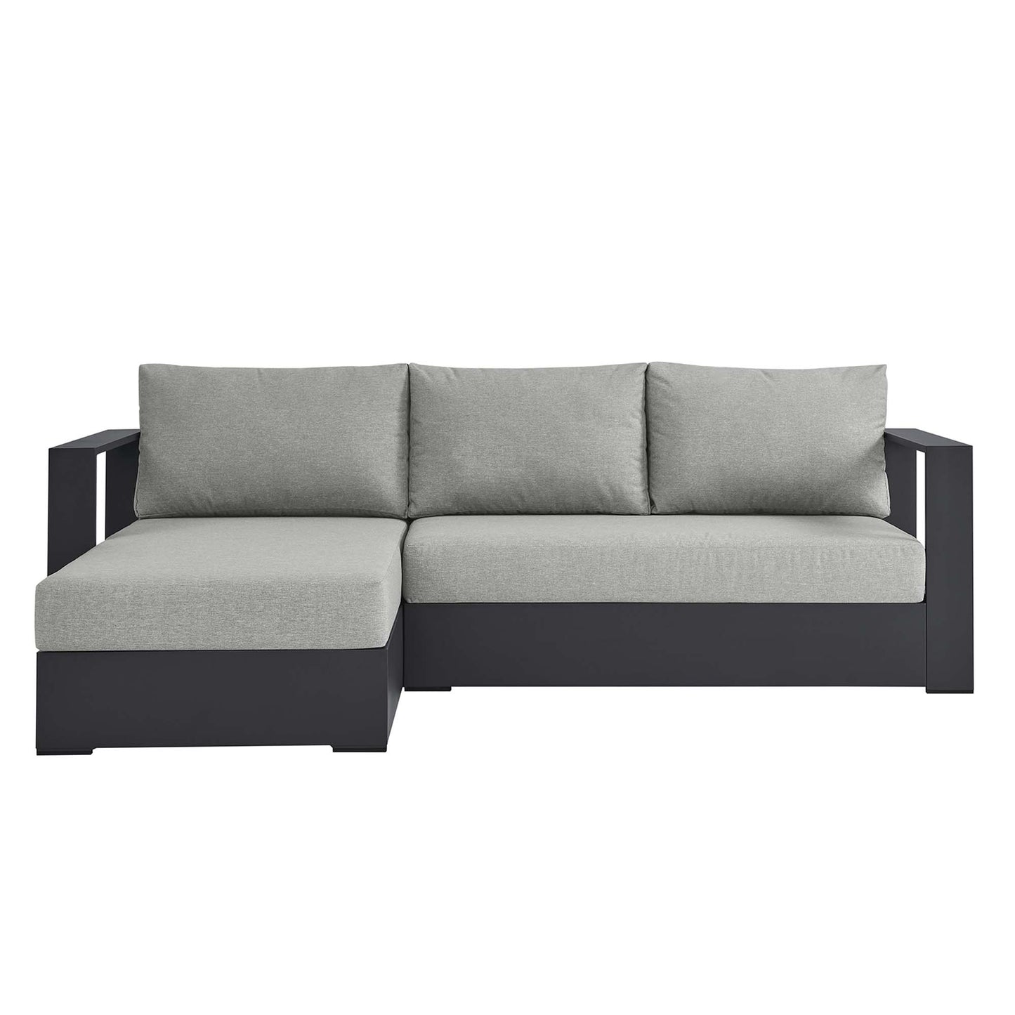 Tahoe 2-Piece Outdoor Patio Powder-Coated Aluminum Left-Facing Chaise Sectional Sofa Set by Furniture For America