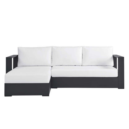 Tahoe 2-Piece Outdoor Patio Powder-Coated Aluminum Left-Facing Chaise Sectional Sofa Set by Furniture For America