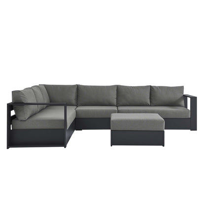 Tahoe 5-Piece Outdoor Patio Powder-Coated Aluminum Sectional Sofa Set by Furniture For America