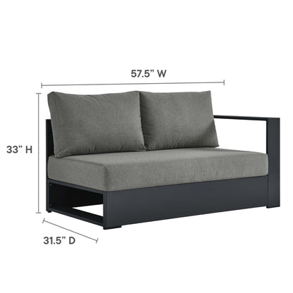 Tahoe 5-Piece Outdoor Patio Powder-Coated Aluminum Sectional Sofa Set by Furniture For America