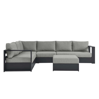 Tahoe 5-Piece Outdoor Patio Powder-Coated Aluminum Sectional Sofa Set by Furniture For America