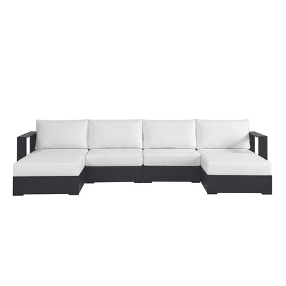 Tahoe 4-Piece Outdoor Patio Powder-Coated Aluminum Sectional Sofa Set by Furniture For America