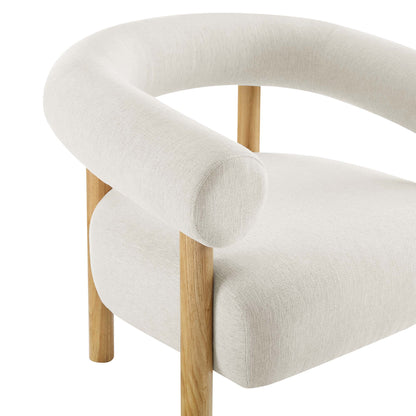 Sable Upholstered Fabric Armchair by Furniture For America