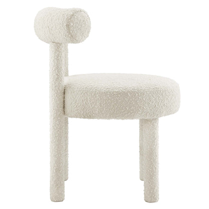 Toulouse Boucle Fabric Dining Chair Set of 2 by Furniture for America