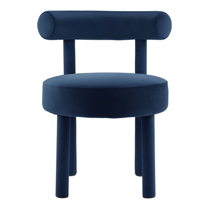 Toulouse Performance Velvet Dining Chair Set of 2 by Furniture for America