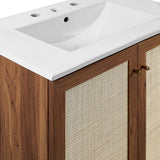 Wren 30" Bathroom Vanity in Walnut White