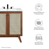 Wren 30" Bathroom Vanity in Walnut White
