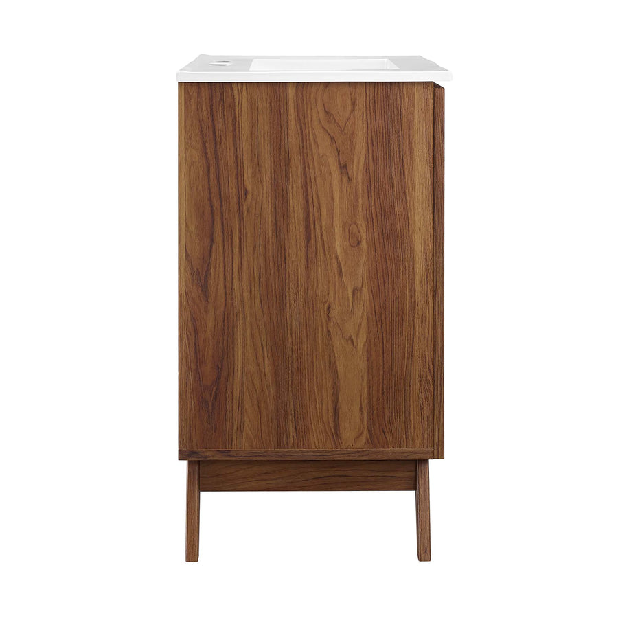 Wren 30" Bathroom Vanity in Walnut White