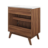 Wren 30" Bathroom Vanity in Walnut White