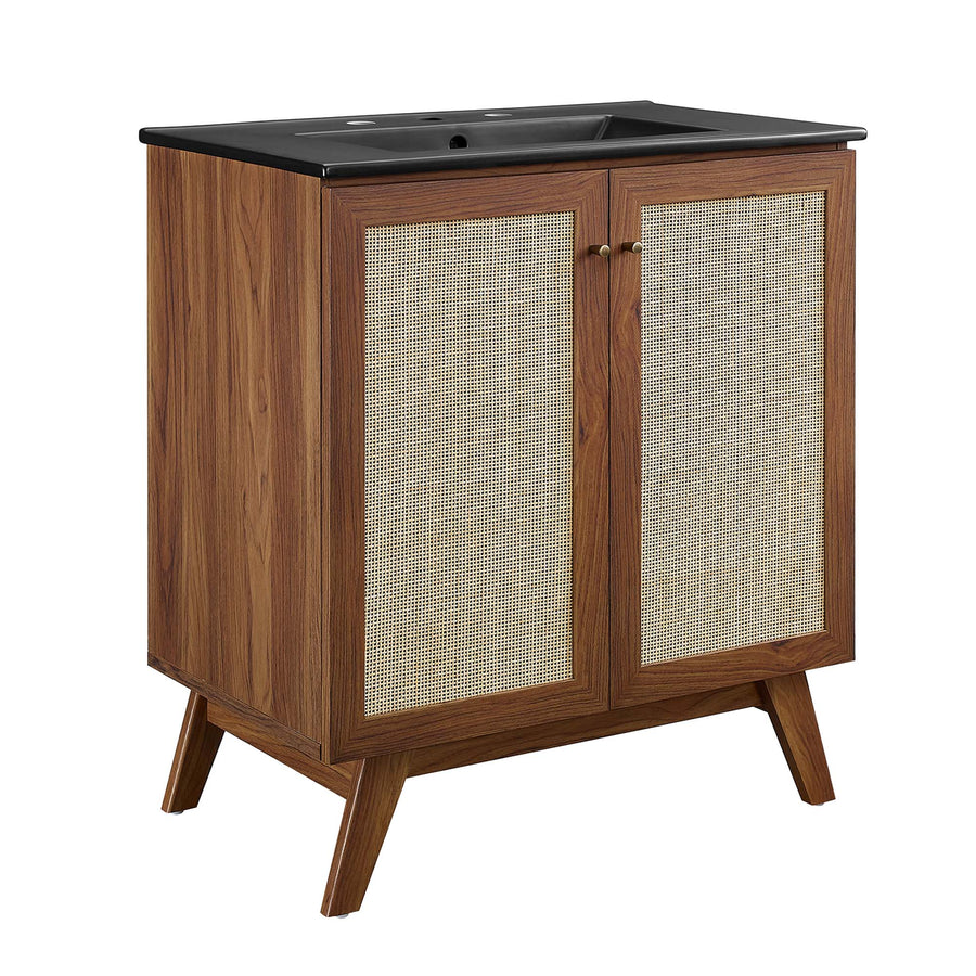 Wren 30" Bathroom Vanity in Walnut Black