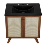 Wren 30" Bathroom Vanity in Walnut Black