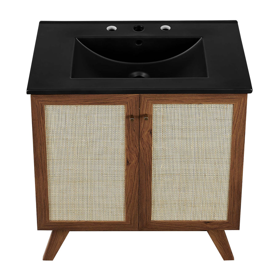 Wren 30" Bathroom Vanity in Walnut Black