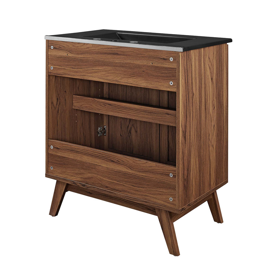 Wren 30" Bathroom Vanity in Walnut Black