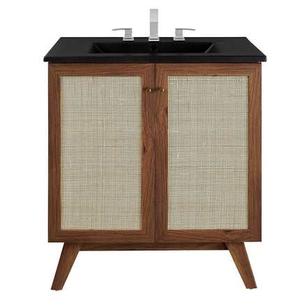 Soma 30" Bathroom Vanity in Walnut Black