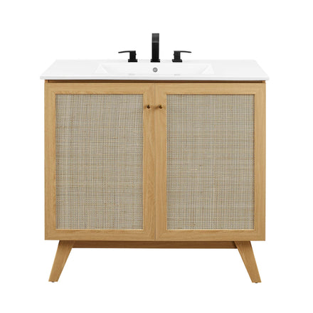 Soma 36" Bathroom Vanity in Oak White