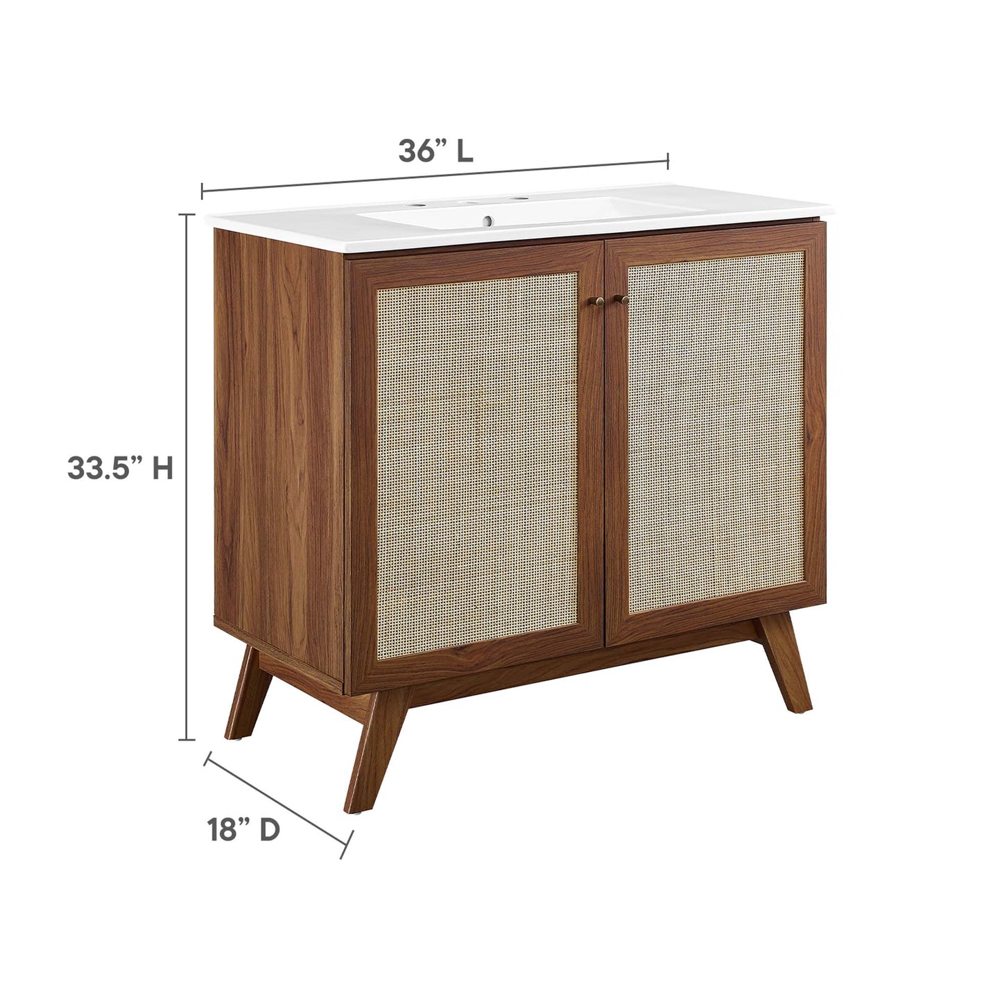Soma 36" Bathroom Vanity by Furniture For America