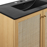 Wren 36" Bathroom Vanity in Oak Black
