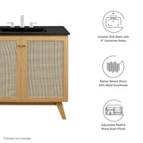Wren 36" Bathroom Vanity in Oak Black