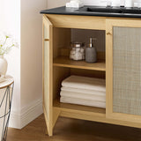 Wren 36" Bathroom Vanity in Oak Black