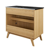 Wren 36" Bathroom Vanity in Oak Black