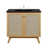 Wren 36" Bathroom Vanity in Oak Black