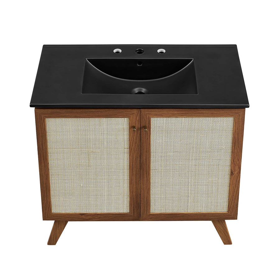 Wren 36" Bathroom Vanity in Walnut Black