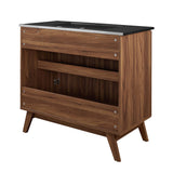Wren 36" Bathroom Vanity in Walnut Black