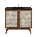 Wren 36" Bathroom Vanity in Walnut Black