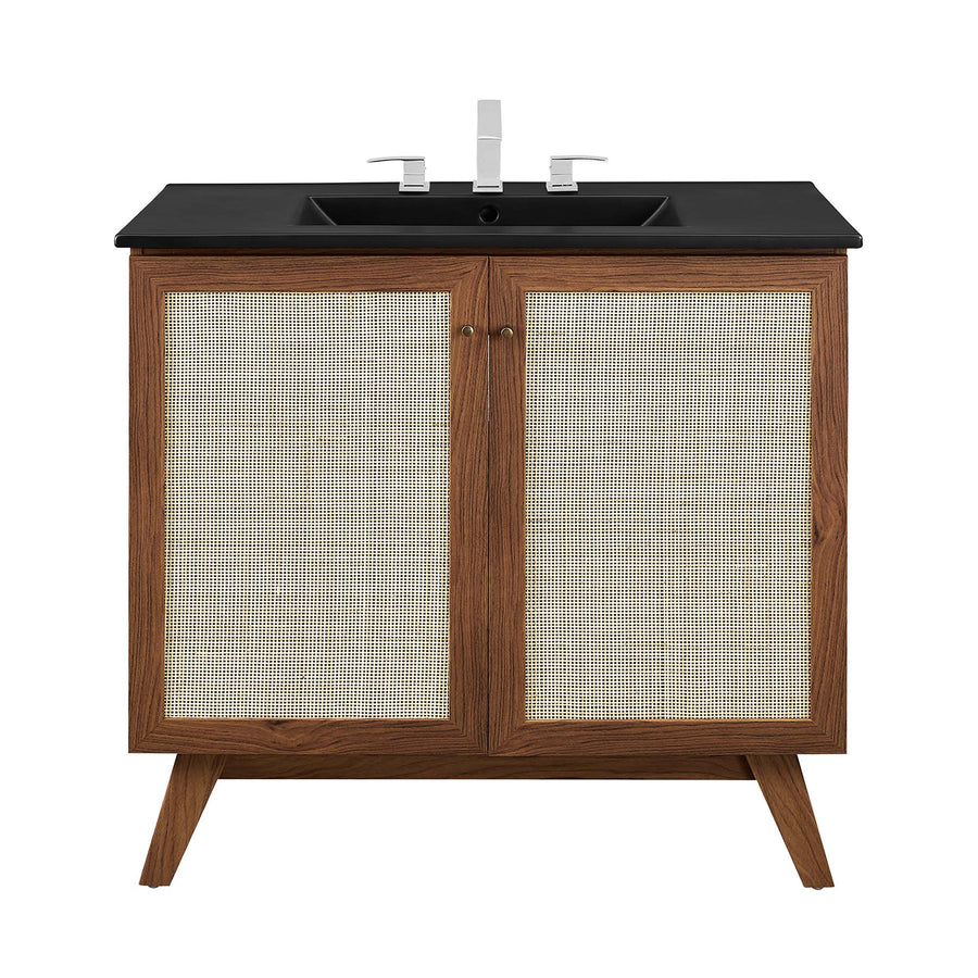 Wren 36" Bathroom Vanity in Walnut Black