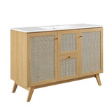 Wren 48" Single Sink Bathroom Vanity in Oak White