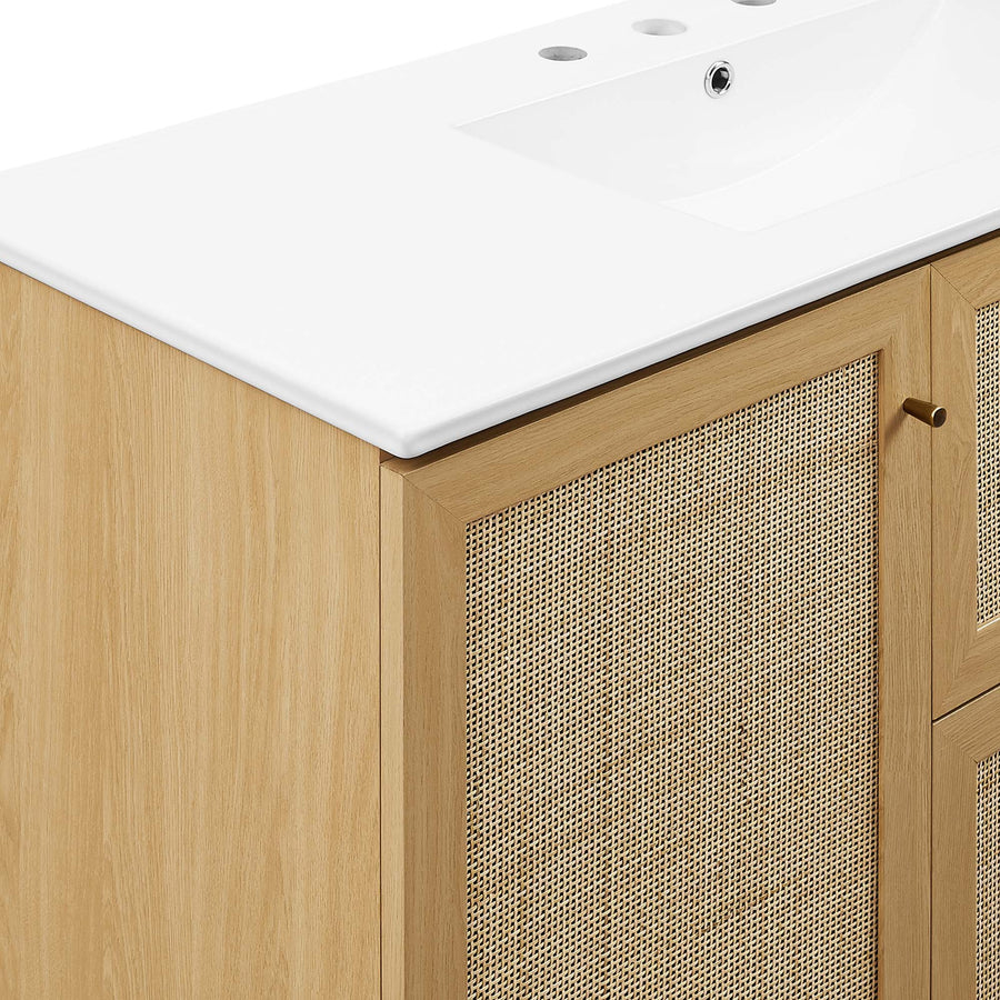 Wren 48" Single Sink Bathroom Vanity in Oak White