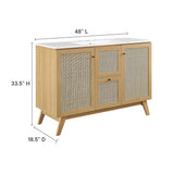 Wren 48" Single Sink Bathroom Vanity in Oak White