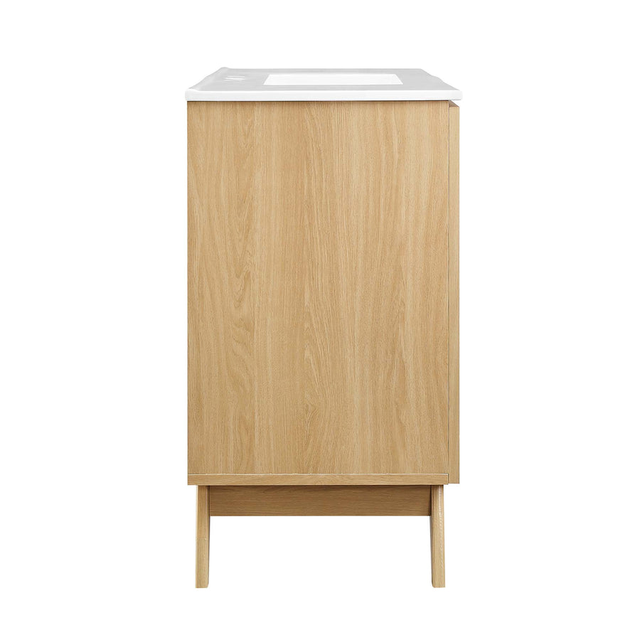 Wren 48" Single Sink Bathroom Vanity in Oak White