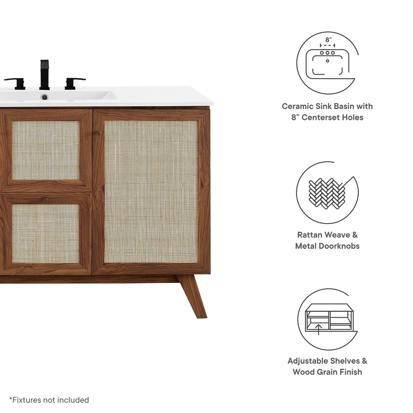 Soma 48" Single Sink Bathroom Vanity by Furniture For America