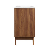 Wren 48" Single Sink Bathroom Vanity in Walnut White