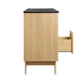 Wren 48" Single Sink Bathroom Vanity in Oak Black