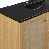 Wren 48" Single Sink Bathroom Vanity in Oak Black