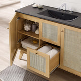 Wren 48" Single Sink Bathroom Vanity in Oak Black