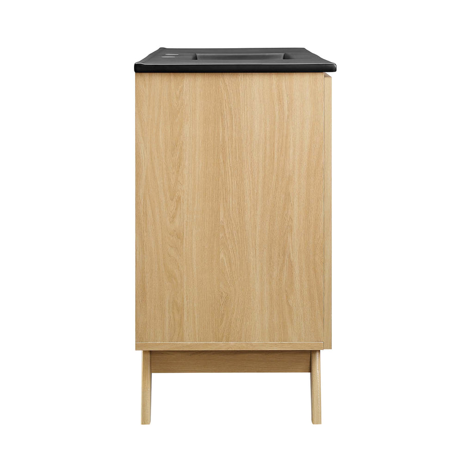 Wren 48" Single Sink Bathroom Vanity in Oak Black