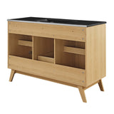 Wren 48" Single Sink Bathroom Vanity in Oak Black