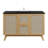 Wren 48" Single Sink Bathroom Vanity in Oak Black