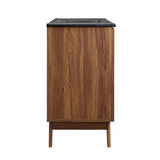 Wren 48" Single Sink Bathroom Vanity in Walnut Black