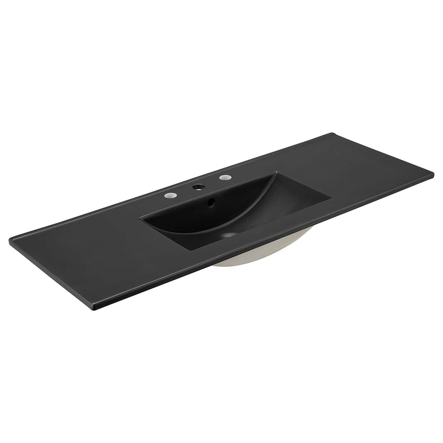 Wren 48" Single Sink Bathroom Vanity in Walnut Black