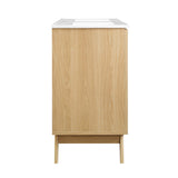 Wren 48" Double Sink Bathroom Vanity in Oak White