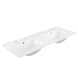 Wren 48" Double Sink Bathroom Vanity in Oak White