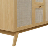 Wren 48" Double Sink Bathroom Vanity in Oak Black