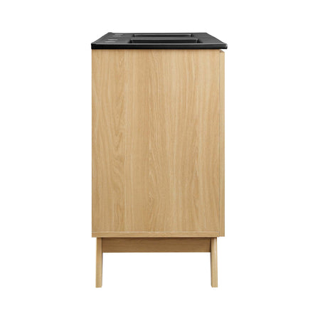 Soma 48" Double Sink Bathroom Vanity in Oak Black