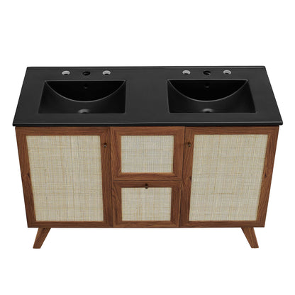 Soma 48" Double Sink Bathroom Vanity by Furniture For America